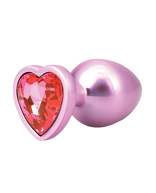 Thumbnail for Booty Bling Jeweled Metal Plug - Large Pink