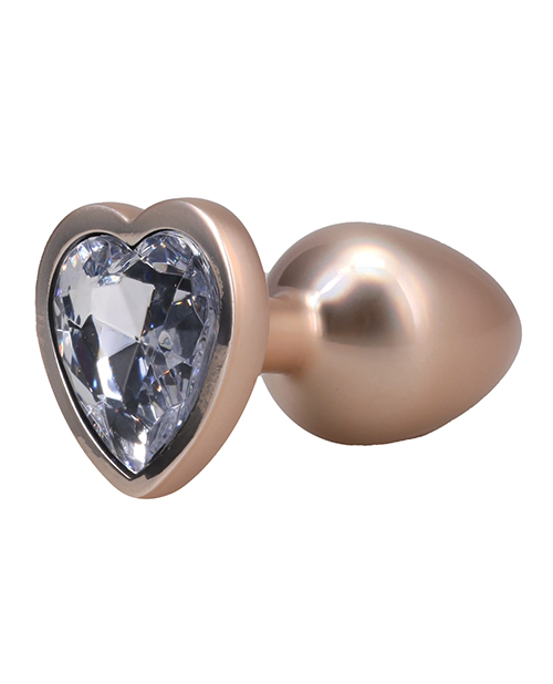 Thumbnail for Booty Bling Jeweled Metal Plug - Small Gold