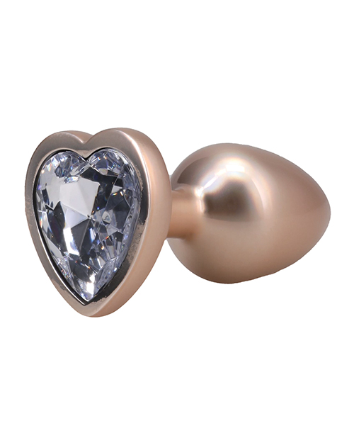 Thumbnail for Booty Bling Jeweled Metal Plug - Medium Gold