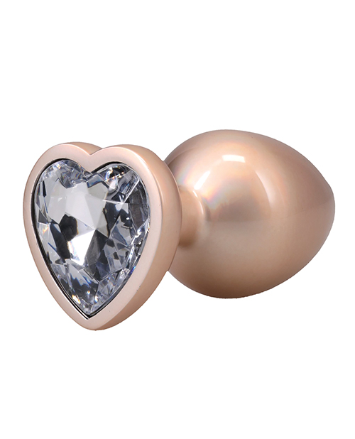 Thumbnail for Booty Bling Jeweled Metal Plug - Large Gold