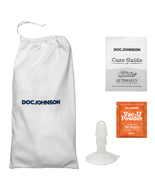 Thumbnail for Signature Cocks 8&quot; Silicone Cock w/Removable Vac-U-Lock Suction Cup - Owen Grey