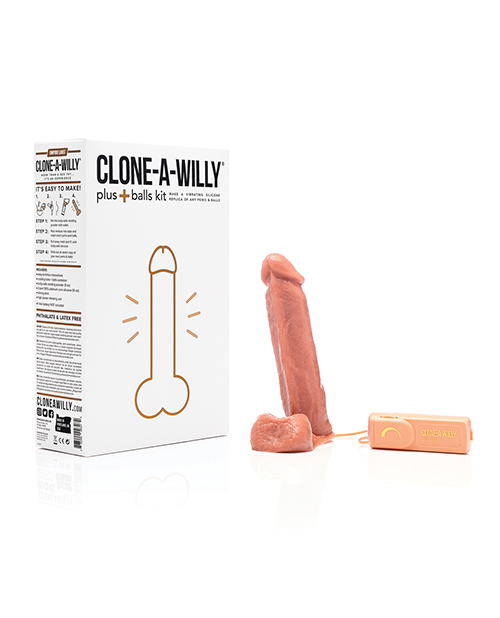 Thumbnail for Clone-A-Willy Plus+ Balls Kit - Medium Skin Tone