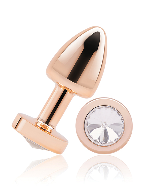 Thumbnail for Gemsations 2&quot; Beginners Bling Bling Metal Butt Plug - Rose Gold