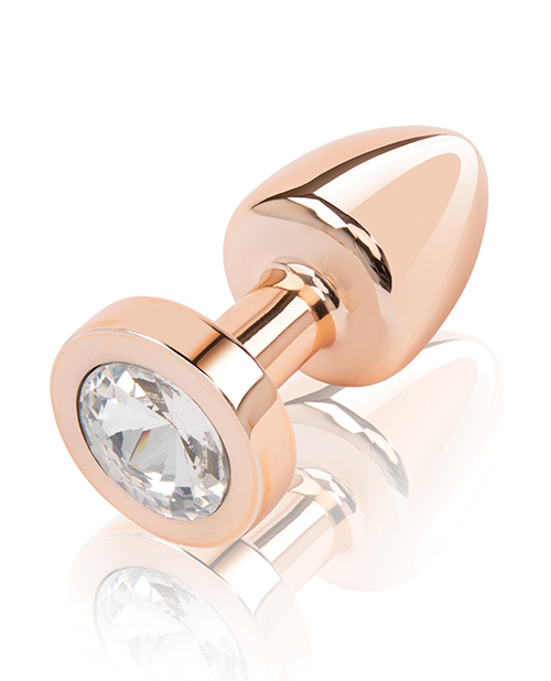 Thumbnail for Gemsations 2&quot; Beginners Bling Bling Metal Butt Plug - Rose Gold