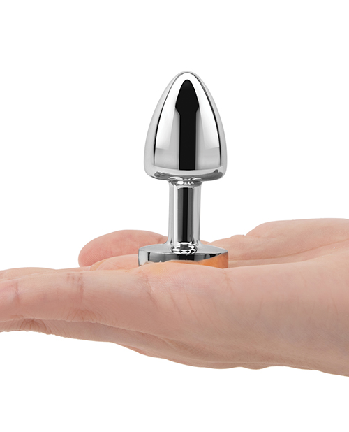 Thumbnail for Gemsations 2&quot; Beginners Bling Bling Metal Butt Plug - Silver