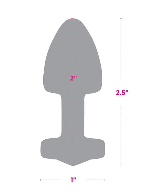 Thumbnail for Gemsations 2&quot; Beginners Bling Bling Metal Butt Plug - Silver