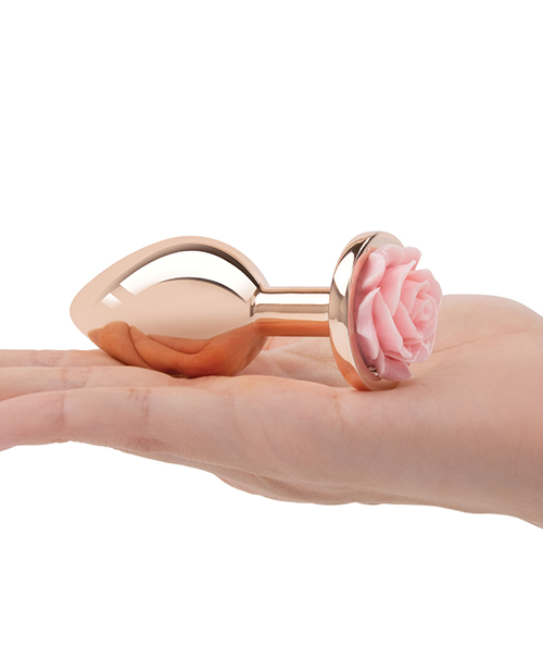 Thumbnail for Gemsations 3 pc 2.75&quot; &amp; 3.15&quot; &amp; 3.7&quot; Rose Metal Butt Plug Training Set - Rose Gold