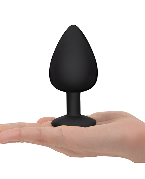 Thumbnail for Gemsations 3 pc 2.75" & 3.15" & 3.7" Silicone Bling Bling Butt Plug Training Set - Black
