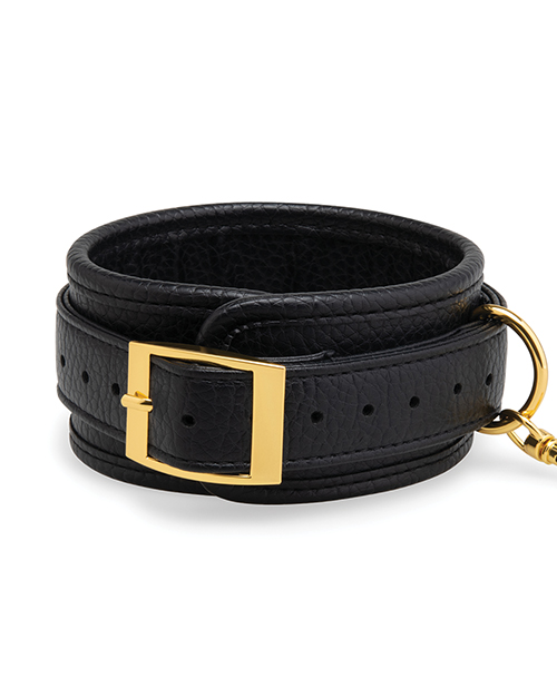 Thumbnail for Lux Fetish Solid Gold Expandable Spreader Bar Set w/Detachable Leatherette Cuffs