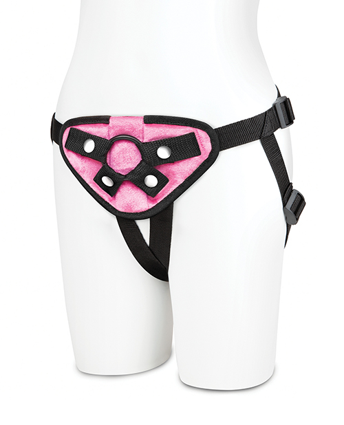 Thumbnail for Lux Fetish Strap On Harness - Pink