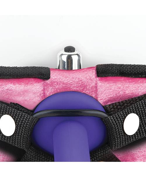 Thumbnail for Lux Fetish Strap On Harness - Pink