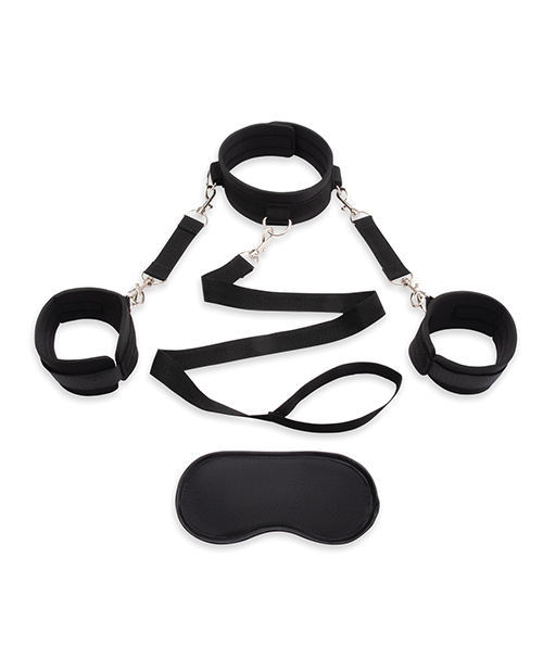 Thumbnail for Lux Fetish Collar &amp; Leash Set w/Removeable Cuffs