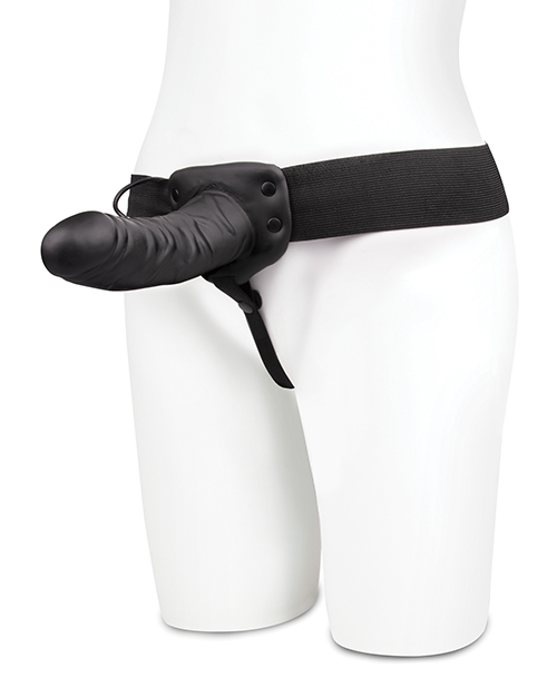 Thumbnail for Lux Fetish Unisex Vibrating Hollow Strap On Dildo