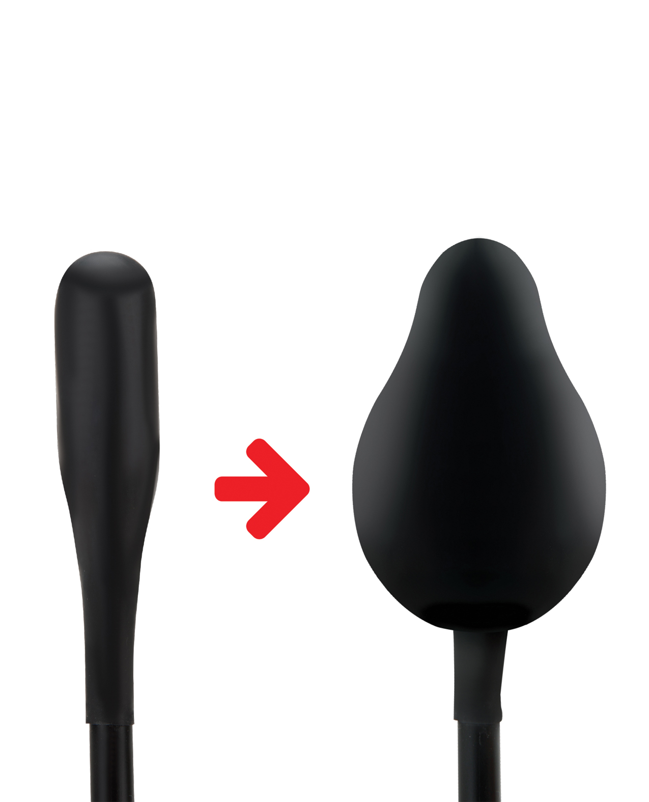 Thumbnail for Lux Fetish Classic Inflatable Anal Balloon - Black