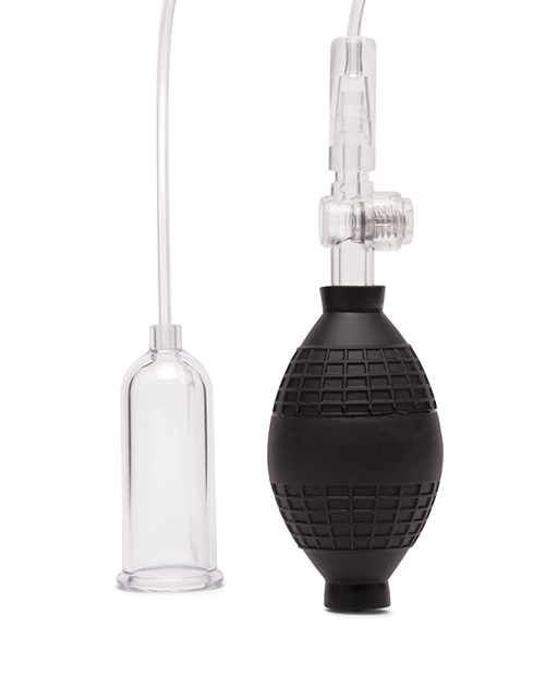 Thumbnail for Lux Fetish Clitoral Pump w/Quick Release - Clear/Black