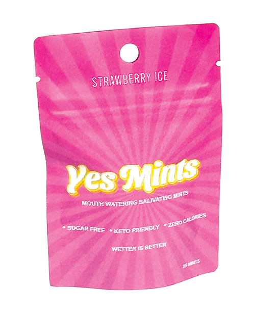 Thumbnail for Yes Mints Original Mouth Watering Mints - Pack of 25 Strawberry Ice