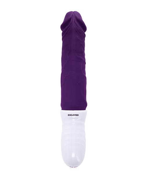 Thumbnail for Evolved Plum Thrust Realistic Shaft Vibrator - Purple