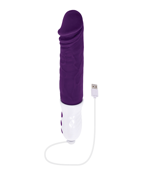Thumbnail for Evolved Plum Thrust Realistic Shaft Vibrator - Purple