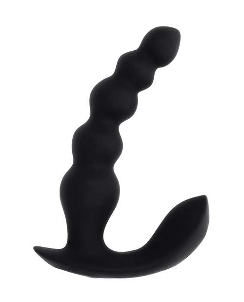 Thumbnail for Evolved Bead Me Up Curved Anal Vibrator w/Remote Control - Black
