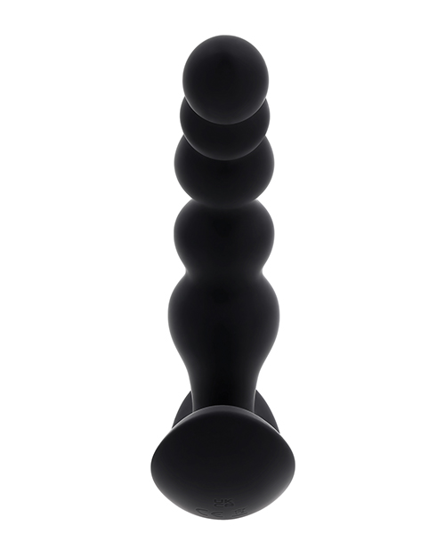 Thumbnail for Evolved Bead Me Up Curved Anal Vibrator w/Remote Control - Black