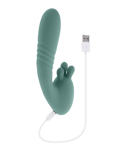 Thumbnail for Evolved Thrust into Ecstasy Thrusting Rabbit Vibrator - Mint