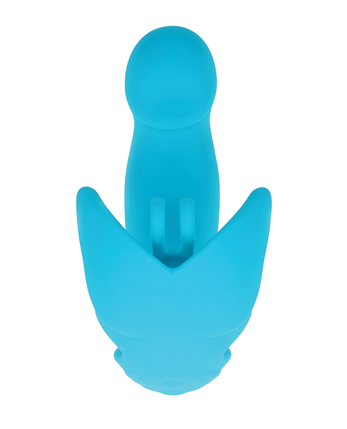 Thumbnail for Evolved Spread Your Wings Rabbit Vibrator - Blue