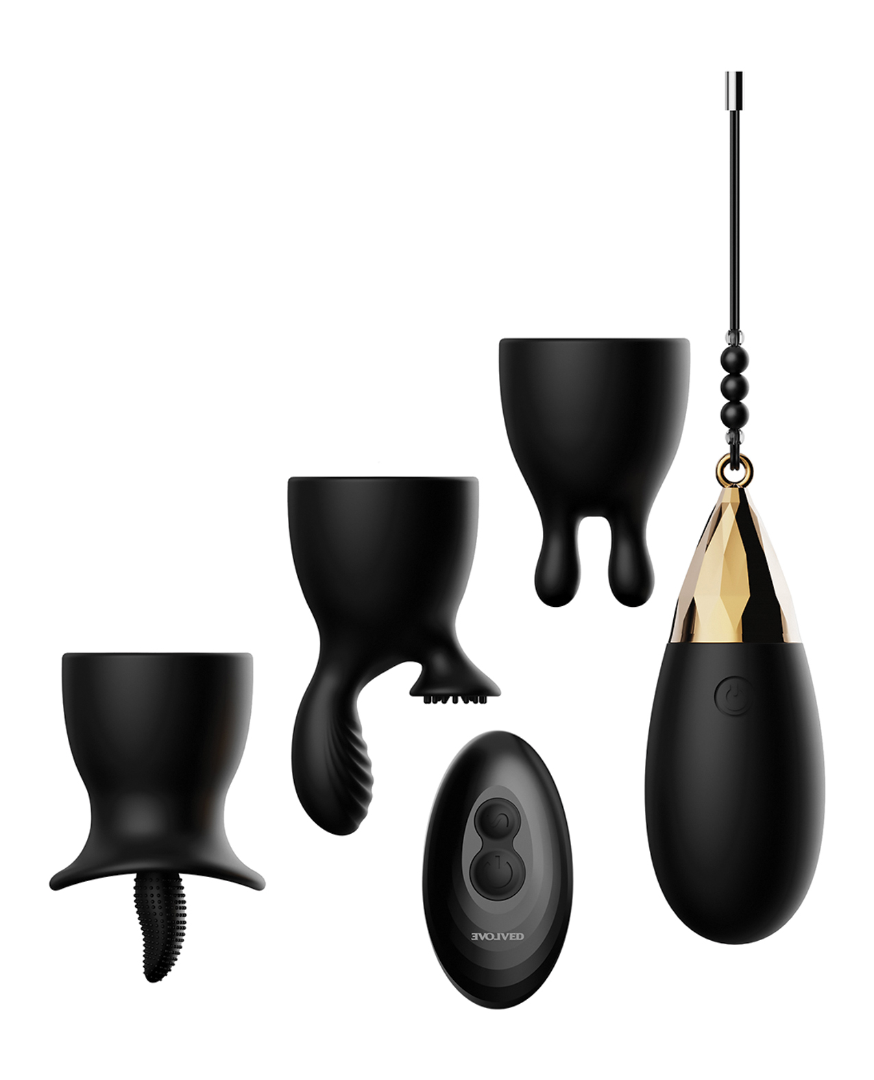 Thumbnail for Evolved Egg Citement Rechargeable Bullet - Black/Gold