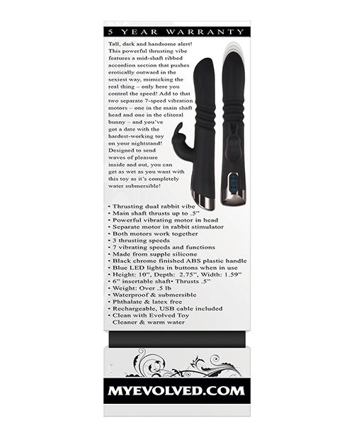 Thumbnail for Evolved Rapid Rabbit Thrusting Dual Vibe - Black