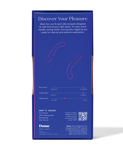 Thumbnail for Dame Arc G-Spot Vibrator - Plum