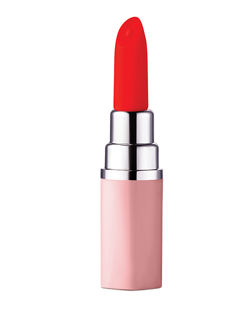 Thumbnail for Luv Inc. Lipstick Vibrator w/4 Heads - Light Pink