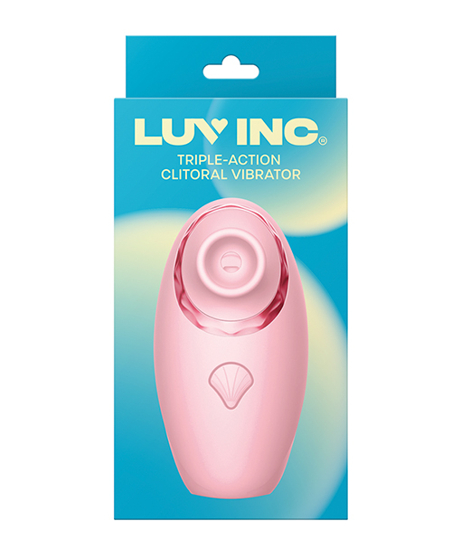 Thumbnail for Luv Inc. Triple - Action Clitoral Vibrator - Pink