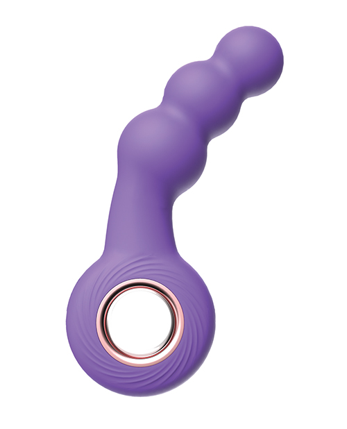 Thumbnail for Luv Inc. Beaded Ring Vibrator - Purple
