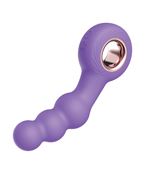 Thumbnail for Luv Inc. Beaded Ring Vibrator - Purple