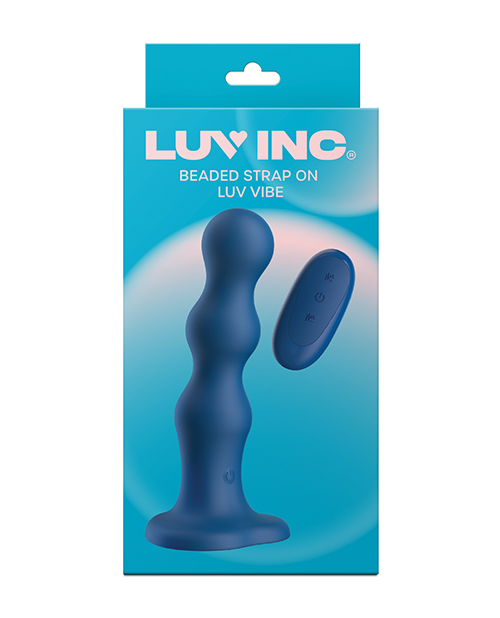 Thumbnail for Luv Inc. Beaded Strap-On Luv Vibe - Blue