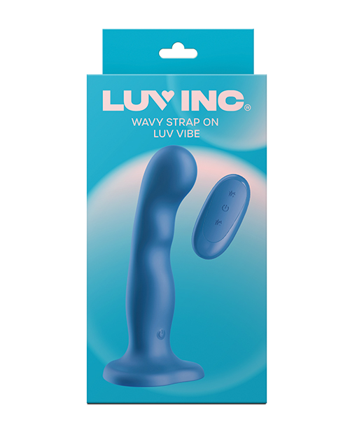 Thumbnail for Luv Inc. Wavy Strap-On Luv Vibe - Blue