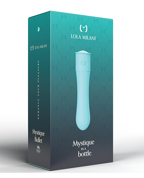 Thumbnail for Lola Milani Mystique Bullet w/Emerald Bottle - Teal