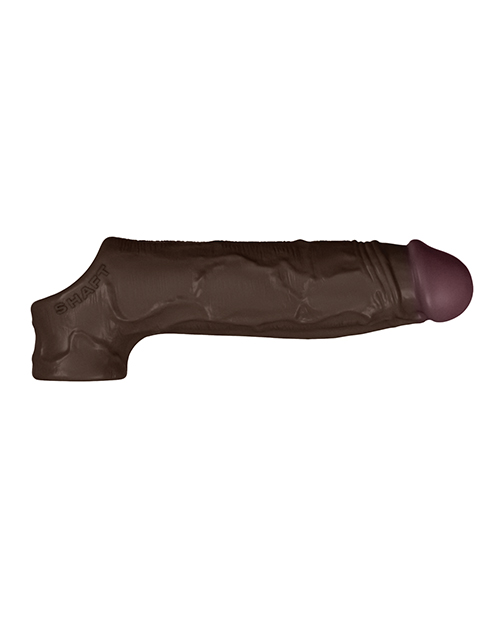 Shaft Model F Flexskin Liquid Silicone 8.8&quot; Sheath - Mahogany