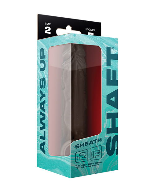 Thumbnail for Shaft Model F Flexskin Liquid Silicone 8.8&quot; Sheath - Mahogany