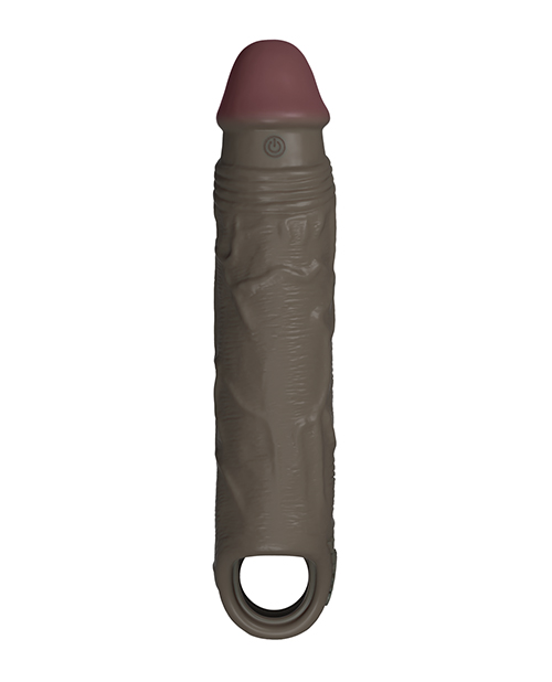 Thumbnail for Shaft Flexskin Liquid Silicone 7.8&quot; Vibrating Sheath - Mahogany