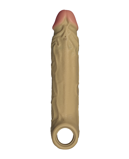 Thumbnail for Shaft Flexskin Liquid Silicone 7.8&quot; Vibrating Sheath - Oak
