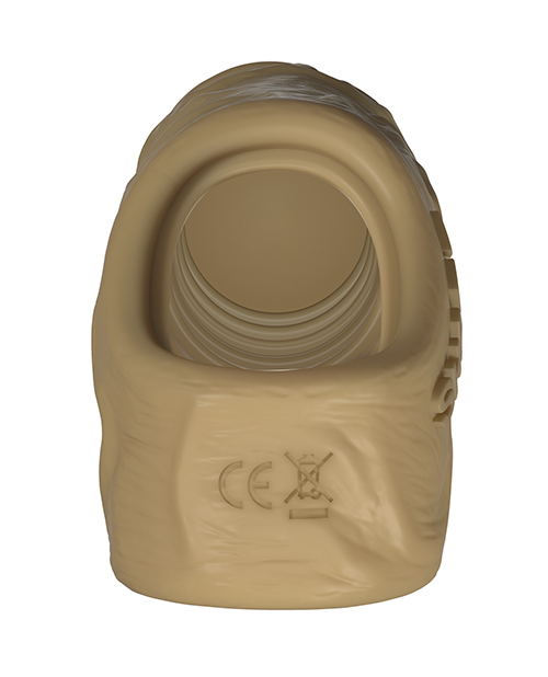 Thumbnail for Shaft Flexskin Liquid Silicone 7.8&quot; Vibrating Sheath - Oak