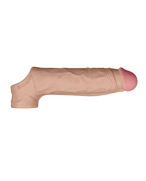 Thumbnail for Shaft Flexskin Liquid Silicone 8.8" Vibrating Sheath - Pine