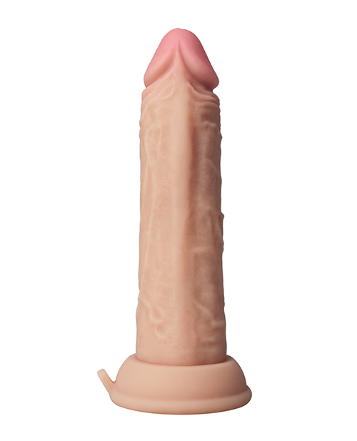 Thumbnail for Shaft Flexskin Liquid Silicone 6.5&quot; Vibrating Dong - Pine