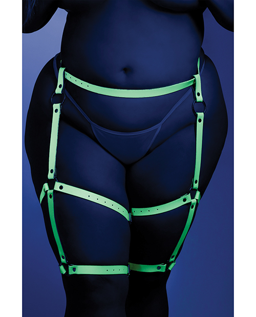 Thumbnail for Glow Buckle Up Glow in the Dark Leg Harness Light Blue O/S
