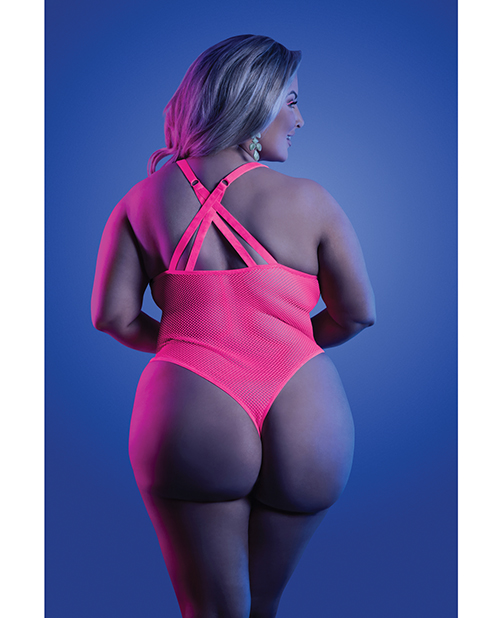 Thumbnail for Glow Electric Haze Teddy Neon Pink QN
