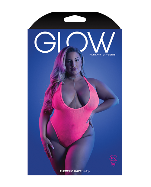 Thumbnail for Glow Electric Haze Teddy Neon Pink QN