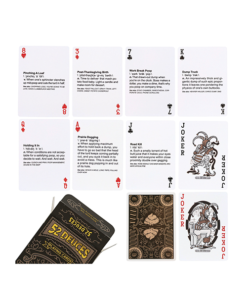 Thumbnail for 52 Deuces Poop Themed Playing Cards