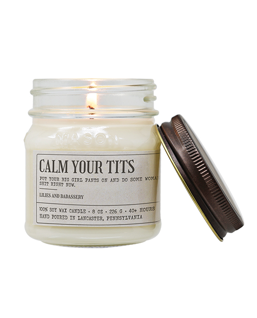 Thumbnail for Calm Your Tits - Funny Candle 8 oz Soy Wax
