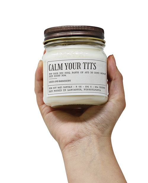 Thumbnail for Calm Your Tits - Funny Candle 8 oz Soy Wax