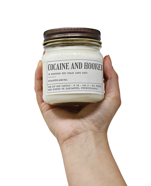 Thumbnail for Cocaine And Hookers - Funny Candle 8 oz Soy Wax